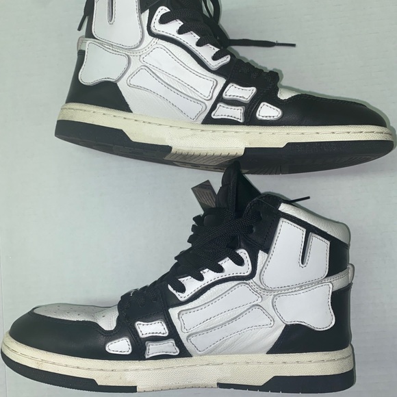 AMIRI Skel Top HI RARE Black/White US 8  EUR 41 - Picture 6 of 10
